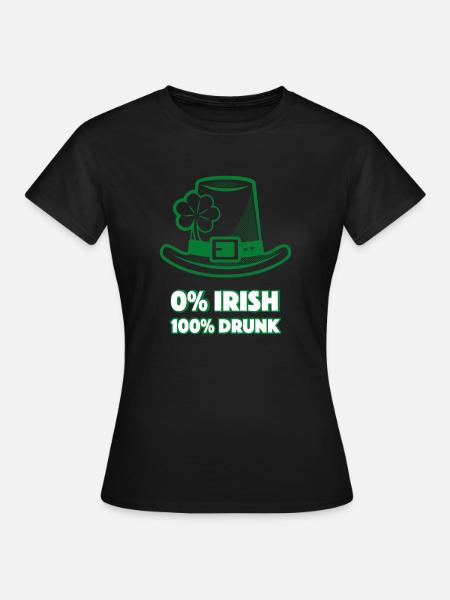 Irish - Frauen T-Shirt - Schwarz