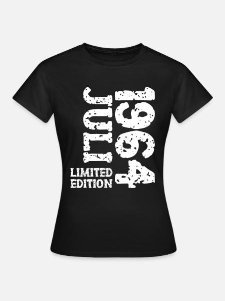 1964 Juli Limited Edition Geburtstag Geschenk - Frauen T-Shirt - Schwarz