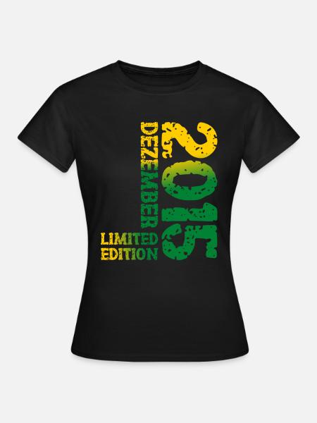 2015 Dezember Limited Edition 8. Geburtstag Deko - Frauen T-Shirt - Schwarz