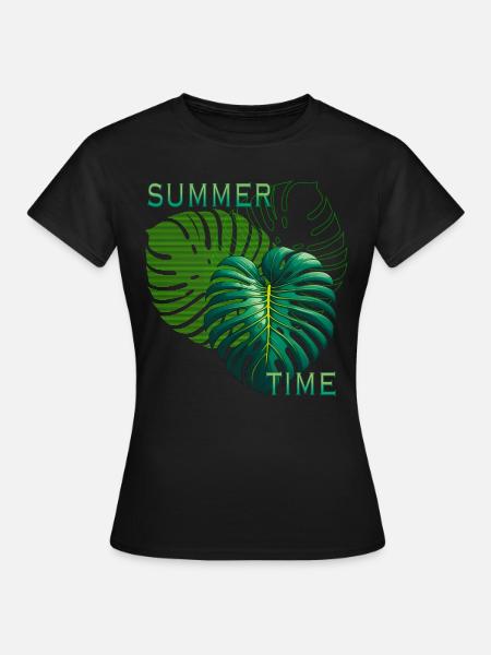 summer time - Frauen T-Shirt - Schwarz