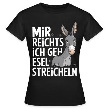 Donkey Donkey Mule Muli - Women's T-Shirt - black - Front - AI Model Female 172 dark (172cm)