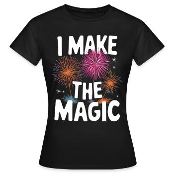 Pyrotechnics Fireworks Pyrotechnics - Women's T-Shirt - black - Front - AI Model Female 172 dark (172cm)