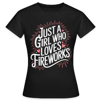 Pyrotechnie Feux d’artifice Pyrotechnie - T-shirt Femme - noir - Devant - AI Model Female 172 dark (172cm)