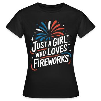 Pyrotechnie Feux d’artifice Pyrotechnie - T-shirt Femme - noir - Devant - AI Model Female 172 dark (172cm)