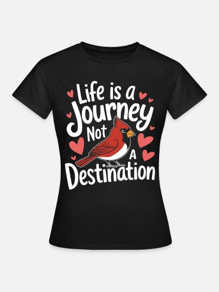 Kardinal Rotkardinal Vogel Roter Kardinal - Frauen T-Shirt - Schwarz