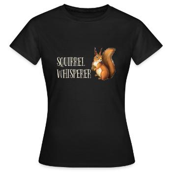 Squirrel Whisperer - Women's T-Shirt - black - Front - AI Model Female 172 dark (172cm)