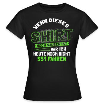 S51 Simson Fahrer Geschenk DDR Moped Sprüche - Frauen T-Shirt - Schwarz - Vorne - AI Model Female 172 dark (172cm)