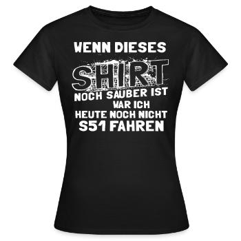 S51 Simson Fahrer Geschenk DDR Moped Sprüche - Frauen T-Shirt - Schwarz - Vorne - AI Model Female 172 dark (172cm)