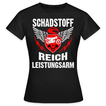 Simson DDR Moped 2 Takter S51 Simmi Spruch - Frauen T-Shirt - Schwarz - Vorne - AI Model Female 172 dark (172cm)