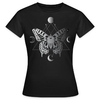 Phases de lune, mites, magie noire - T-shirt Femme - noir - Devant - AI Model Female 172 dark (172cm)