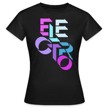 Electro Muisk, DJ, House Electro Charts - Women's T-Shirt - black - Front - AI Model Female 172 dark (172cm)