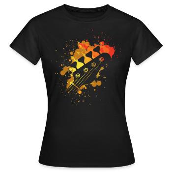 Idée cadeau bassiste bassiste bassiste - T-shirt Femme - noir - Devant - AI Model Female 172 dark (172cm)