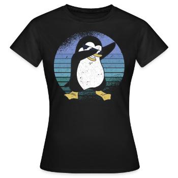 Costume de pingouin, pingouins, pingouins - T-shirt Femme - noir - Devant - AI Model Female 172 dark (172cm)