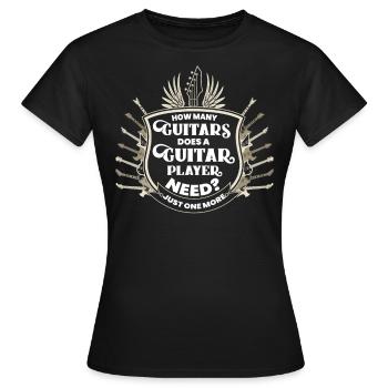 Guitarist, guitarist Guitar - Women's T-Shirt - black - Front - AI Model Female 172 dark (172cm)