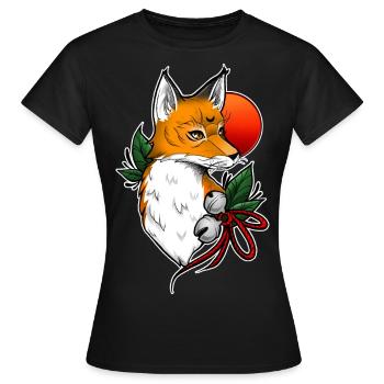 de renard - T-shirt Femme - noir - Devant - AI Model Female 172 dark (172cm)