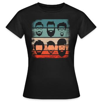 Beard Facts, Bearded Men, Beard, - Women's T-Shirt - black - Front - AI Model Female 172 dark (172cm)