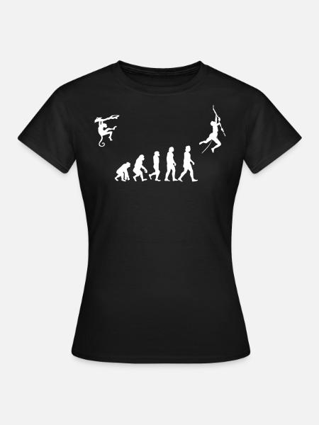Evolution de l’escalade, Bouldern, Alpinisme - T-shirt Femme - noir