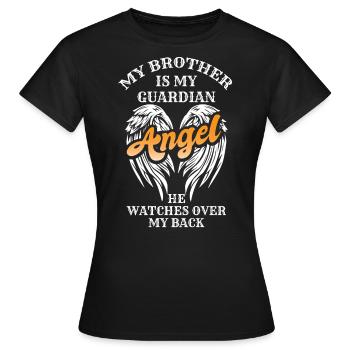 Brother Grief, Brother Is My Guardian Angel - Women's T-Shirt - black - Front - AI Model Female 172 dark (172cm)