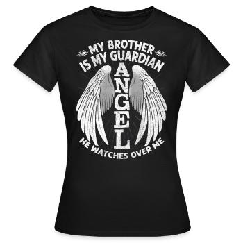My Brother Is My Guardian Angel, Brother Grief - Women's T-Shirt - black - Front - AI Model Female 172 dark (172cm)