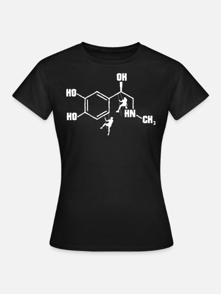 Klettern Adrenalin, Kletterer, Klettern - Frauen T-Shirt - Schwarz