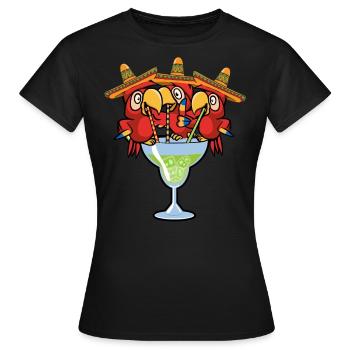 Margarita mexicaine, mexicaine - T-shirt Femme - noir - Devant - AI Model Female 172 dark (172cm)