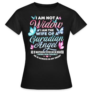 Widow of a Beautiful Man, Mourning, - Women's T-Shirt - black - Front - AI Model Female 172 dark (172cm)