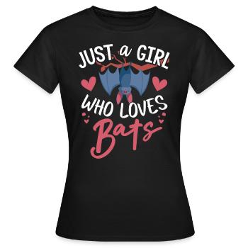Chauves-souris, Chauve-souris - T-shirt Femme - noir - Devant - AI Model Female 172 dark (172cm)