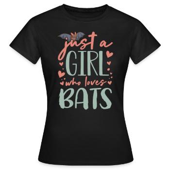Chauves-souris, Chauve-souris - T-shirt Femme - noir - Devant - AI Model Female 172 dark (172cm)