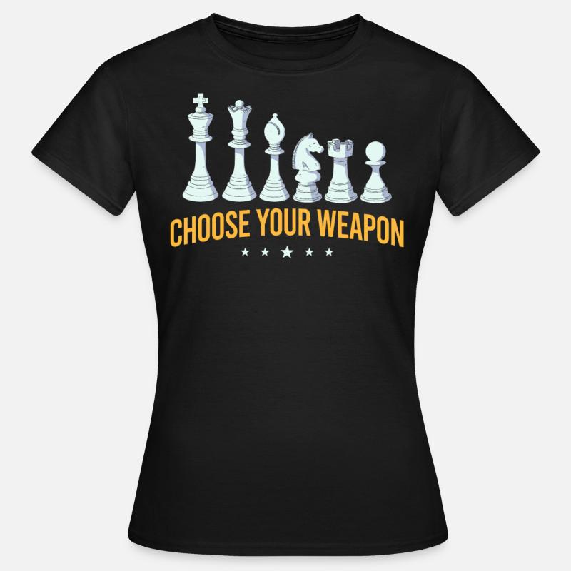 Chess, chess player, chess lover - Women's T-Shirt - black