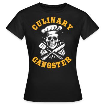 Kulinarischer Gangster, Koch, Kochen, Chefkoch - Frauen T-Shirt - Schwarz - Vorne - AI Model Female 172 dark (172cm)