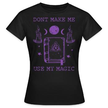 Wicca Witchcraft Witchcraft Witches Magical - Women's T-Shirt - black - Front - AI Model Female 172 dark (172cm)