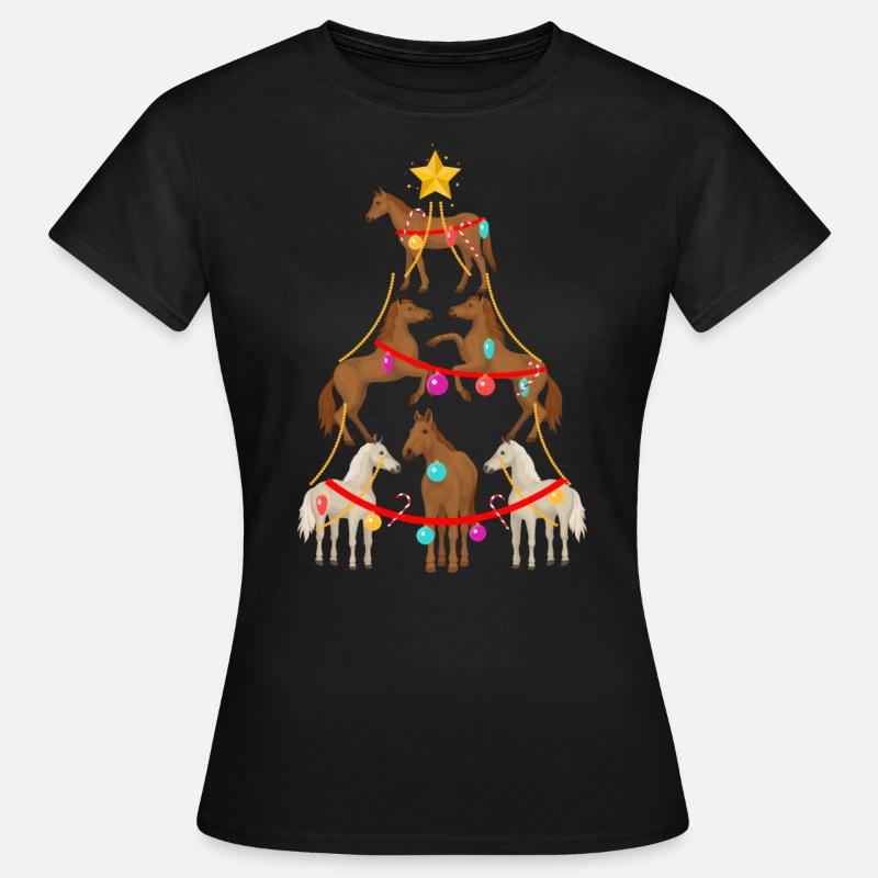 Pferd, Pferde, Mädchen Und Pferde - Frauen T-Shirt - Schwarz