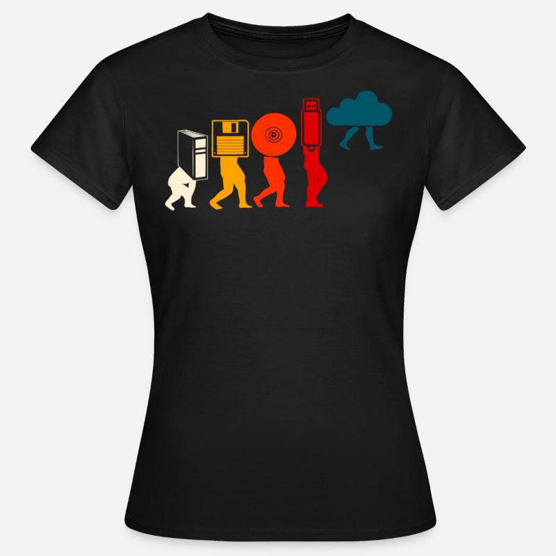Cloud Programmer Evolution. - Frauen T-Shirt - Schwarz