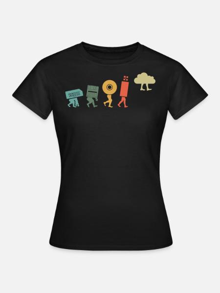 Cloud Computing, Programmer Nerd - Women's T-Shirt - black