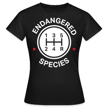 Manuelle Getriebe, Manuelles Verschieben - Frauen T-Shirt - Schwarz - Vorne - AI Model Female 172 dark (172cm)