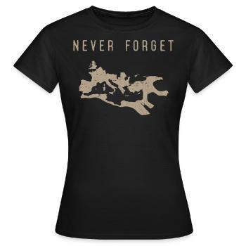 Roman Empire, Ancient Romans, Caesar - Women's T-Shirt - black - Front - AI Model Female 172 dark (172cm)