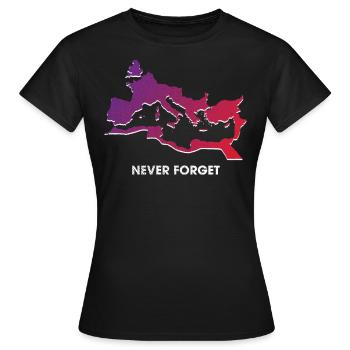 Roman Empire, Ancient Romans, Caesar - Women's T-Shirt - black - Front - AI Model Female 172 dark (172cm)