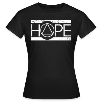 Nüchternheit Hope Recovery Alkoholiker - Frauen T-Shirt - Schwarz - Vorne - AI Model Female 172 dark (172cm)