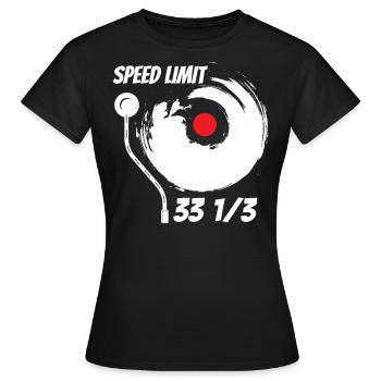Le vinyle attire la musique audiophile - T-shirt Femme - noir - Devant - AI Model Female 172 dark (172cm)