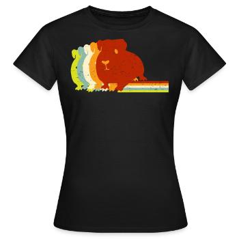 Guinea pig, guinea pig - Women's T-Shirt - black - Front - AI Model Female 172 dark (172cm)
