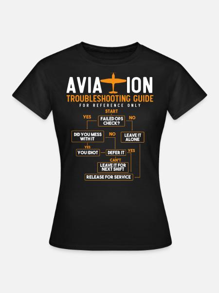 Leitfassungshandbuch, Kapitän - Frauen T-Shirt - Schwarz