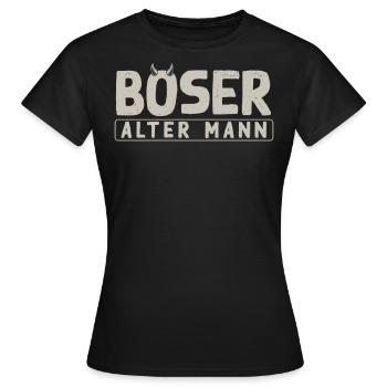 Mauvais vieil homme, - T-shirt Femme - noir - Devant - AI Model Female 172 dark (172cm)