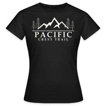 Pacific Crest Trail. - Frauen T-Shirt - Schwarz - Vorne - AI Model Female 172 dark (172cm)