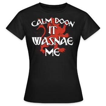 Beruhigte Es, Essna, Schottisch, Schottisch - Frauen T-Shirt - Schwarz - Vorne - AI Model Female 172 dark (172cm)