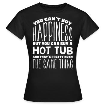 Le tourbillon est le bonheur - T-shirt Femme - noir - Devant - AI Model Female 172 dark (172cm)
