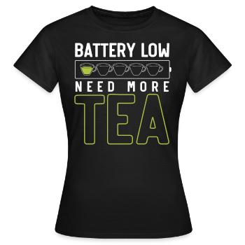 Tea lovers, tea, tea drinkers - Women's T-Shirt - black - Front - AI Model Female 172 dark (172cm)