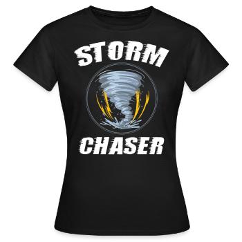 Storm Chaser, Twister Wind, - T-shirt Femme - noir - Devant - AI Model Female 172 dark (172cm)