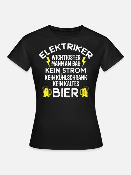 Elektriker, Elektrik - Frauen T-Shirt - Schwarz