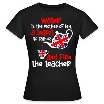 Tea lovers, tea drinkers, tea time - Women's T-Shirt - black - Front - AI Model Female 172 dark (172cm)