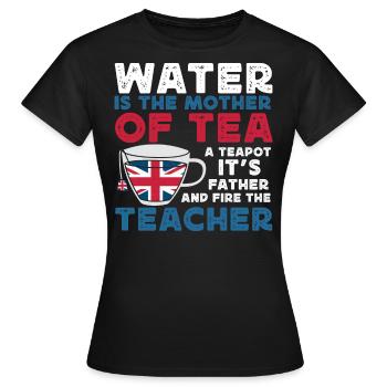 Tea lovers, tea drinkers, tea time - Women's T-Shirt - black - Front - AI Model Female 172 dark (172cm)